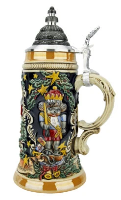 Nutcracker Suite Christmas Beer Stein -German Wine Glass Shop Nutcracker Suite Christmas Beer Stein ZB1532996 RS SM 14121.1694619030