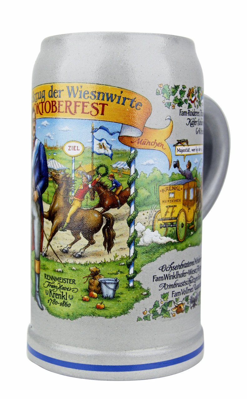 Official Munich Oktoberfest 2015 Wirtekrug Salt Glaze Beer Mug -German Wine Glass Shop Official Munich Oktoberfest 2015 Wirtekrug Salt Glaze Beer Mug RA SM 27215.1503611312