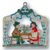 Oktoberfest Beer Garden Pewter Christmas Ornament