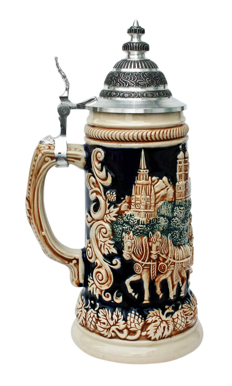 Oktoberfest Beer Wagon Antique Style Stein Oktoberfest Beer Wagon Antique Style Stein -German Wine Glass Shop Oktoberfest Beer Wagon Antique Style Stein ZB1668406 LS SM 48005.1499963230