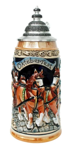 Oktoberfest Beer Wagon Stein 1 Liter