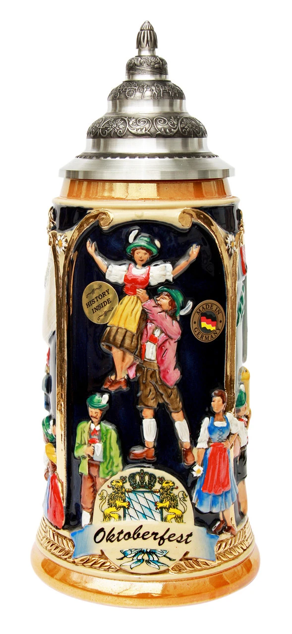 Oktoberfest Celebratory Beer Stein Oktoberfest Celebratory Beer Stein -German Wine Glass Shop Oktoberfest Celebratory Beer Stein K203F FNT SM 99658.1500391330