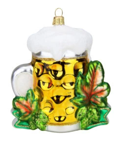 Oktoberfest Glass Christmas Ornament -German Wine Glass Shop Oktoberfest Glass Christmas Ornament PP0866 Back SM 92045.1541708588