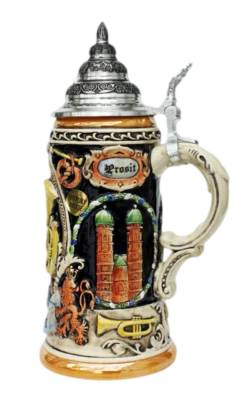 Oktoberfest Oompah Band Beer Stein -German Wine Glass Shop Oktoberfest Oompah Band Beer Stein K202 2 RS SM 11933.1395862064