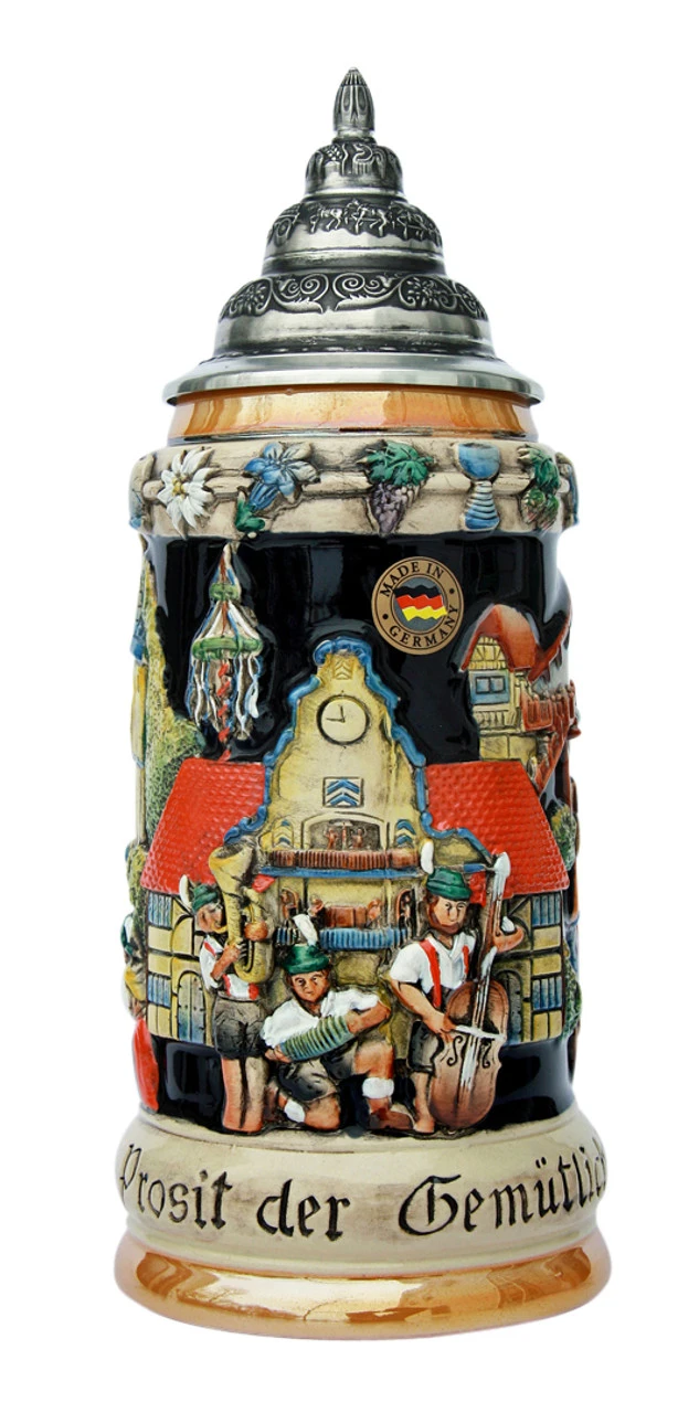 Oktoberfest Panorama Beer Stein Oktoberfest Panorama Beer Stein -German Wine Glass Shop Oktoberfest Panorama Beer Stein K200 O FNT SM 25192.1395936873