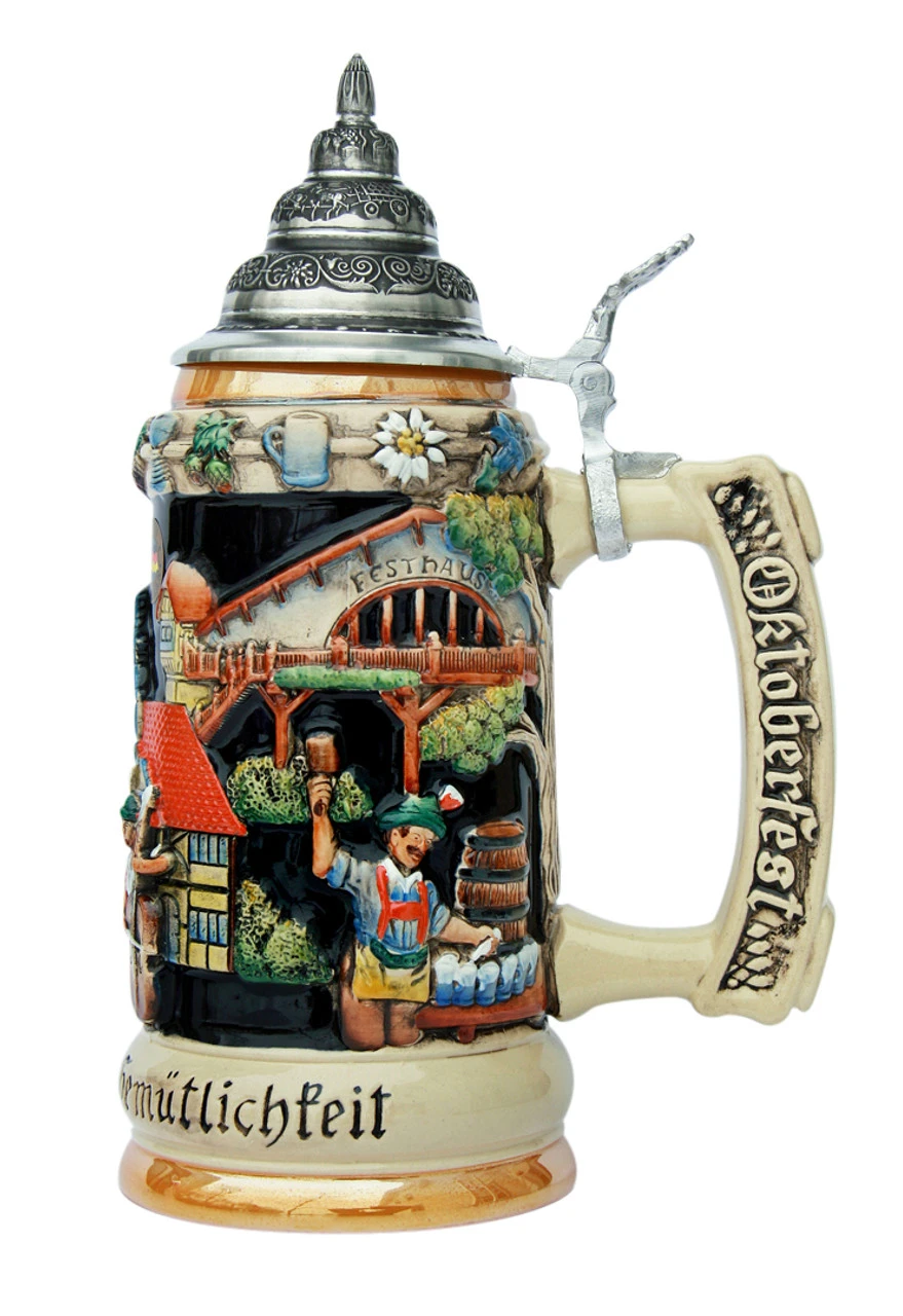 Oktoberfest Panorama Beer Stein Oktoberfest Panorama Beer Stein -German Wine Glass Shop Oktoberfest Panorama Beer Stein K200 O RS SM 54689.1395936870