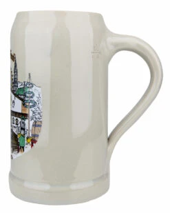 Oktoberfest Stoneware Beer Mug 1 Liter -German Wine Glass Shop Oktoberfest Stoneware Beer Mug 1 Liter GS38045OKT Side SM 35485.1541106139