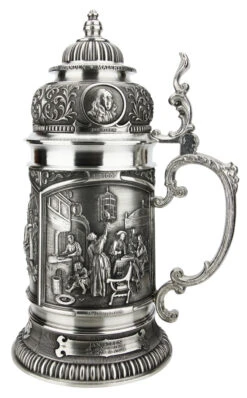 Old Dutch Masters Pewter Beer Stein 4 Old Dutch Masters Pewter Beer Stein -German Wine Glass Shop Old Dutch Masters Pewter Beer Stein AS12137 RS SM 35173.1618256272