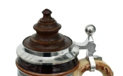 Old Rothenburg Beer Stein With Wood Lid -German Wine Glass Shop Old Rothenburg Wooden Lid Beer Stein K465R Detail SM 97097.1401734063