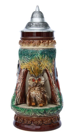 Owl Wildlife Grotto Beer Stein