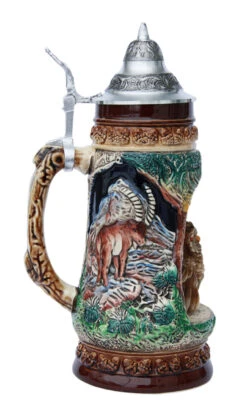 Owl Wildlife Grotto Beer Stein -German Wine Glass Shop Owl Wildlife Beer Stein K335BO LS SM 55391.1401398708