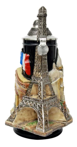 Paris France 3D Beer Stein -German Wine Glass Shop Paris France 3D Beer Stein K3963 Back SM 84295.1417710008