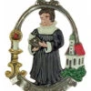 Pastor German Christmas Pewter Ornament