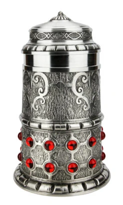 Pewter Rubin Swarovski Beer Stein 5 Pewter Rubin Swarovski Beer Stein -German Wine Glass Shop Pewter Rubin Swarovski Beer Stein AS13115 FNT SM 19684.1618255275