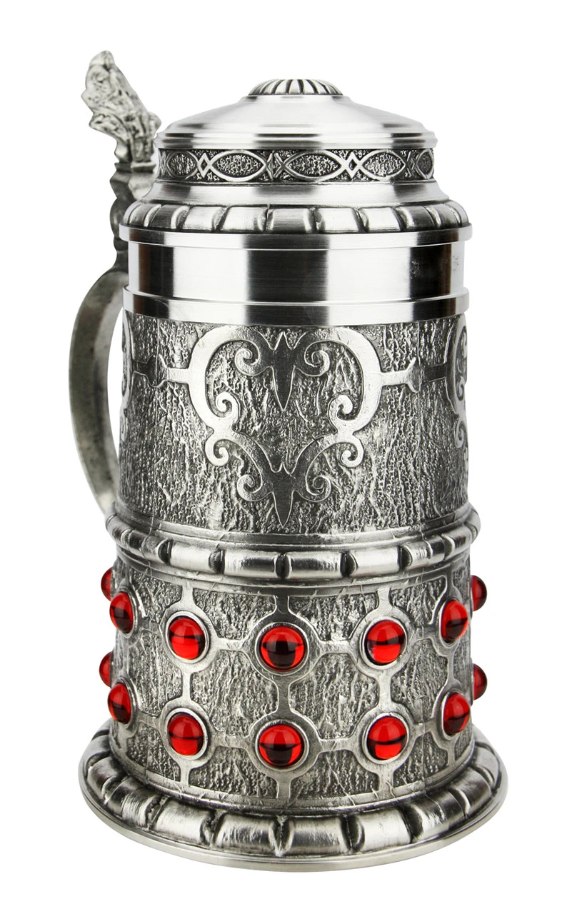 Pewter Rubin Swarovski Beer Stein Pewter Rubin Swarovski Beer Stein -German Wine Glass Shop Pewter Rubin Swarovski Beer Stein AS13115 LA SM 24516.1618255493