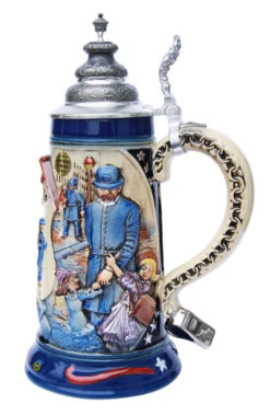 Policeman Beer Stein -German Wine Glass Shop Policeman Beer Stein K30111 RS SM 20620.1401398767