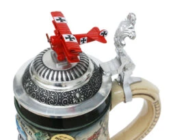 Red Baron Commemorative Beer Stein -German Wine Glass Shop Red Baron Plane Beer Stein KT1000BF Detail SM 26717.1401398875
