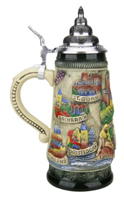 Rhein River Beer Stein Rustic 3 Rhein River Beer Stein Rustic -German Wine Glass Shop Rhein River Beer Stein Rustic K307RUR LS SM 03890.1507158447