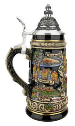 Rhein River German Beer Stein -German Wine Glass Shop Rhein River German Beer Stein ZB1757606 LS SM 86012.1618345416