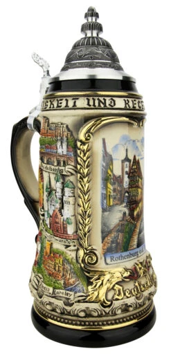 Rothenburg German Beer Stein 5 Rothenburg German Beer Stein -German Wine Glass Shop Rothenburg German Beer Stein ZB1424S6969 LA SM 79100.1650121286