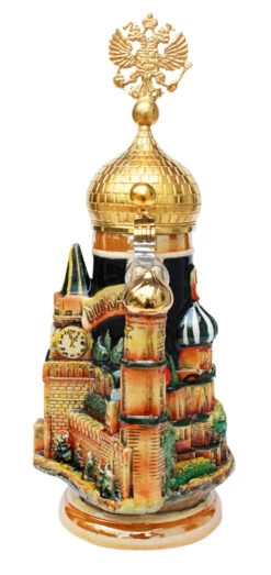 Moscow St. Basil's Cathedral 3D Beer Stein -German Wine Glass Shop Royal Russian 3D Beer Stein KT2000BG back SM 64497.1401399070