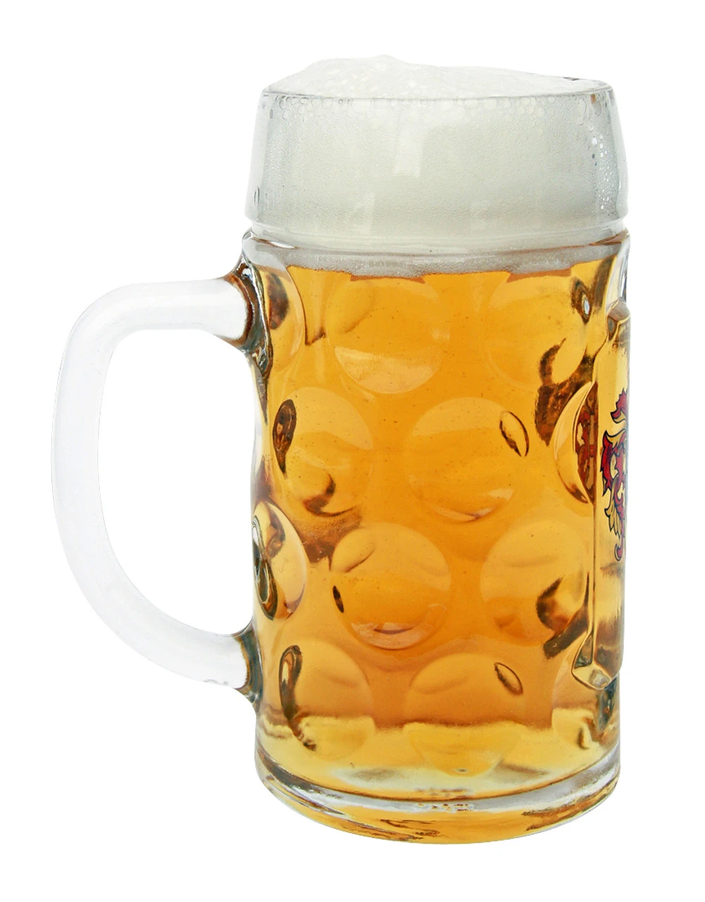 Saarland Dimpled Oktoberfest Glass Beer Mug 0.5 Liter -German Wine Glass Shop Saarland Dimpled Oktoberfest Glass Beer Mug 0.5 Liter BK046SL wB Side SM 97383.1515710304