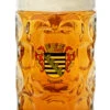 Sachsen Dimpled Oktoberfest Glass Beer Mug 1 Liter