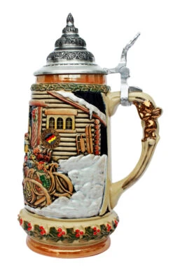 Santa In Sleigh Christmas Beer Stein -German Wine Glass Shop Santa in Sleigh Christmas Beer Stein K041 RS SM 16248.1539200939