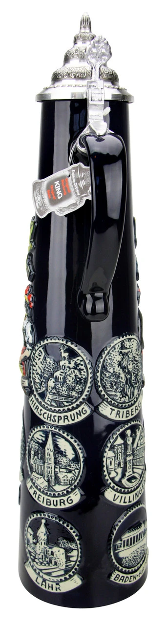 Schwarzwald Black Forest Cuckoo Clock Jug Stein | 2 Liter Schwarzwald Black Forest Cuckoo Clock Jug Stein | 2 Liter -German Wine Glass Shop Schwarzwald Black Forest Cuckoo Clock Jug Stein 2 Liter K907KO Back SM 65799.1490134092