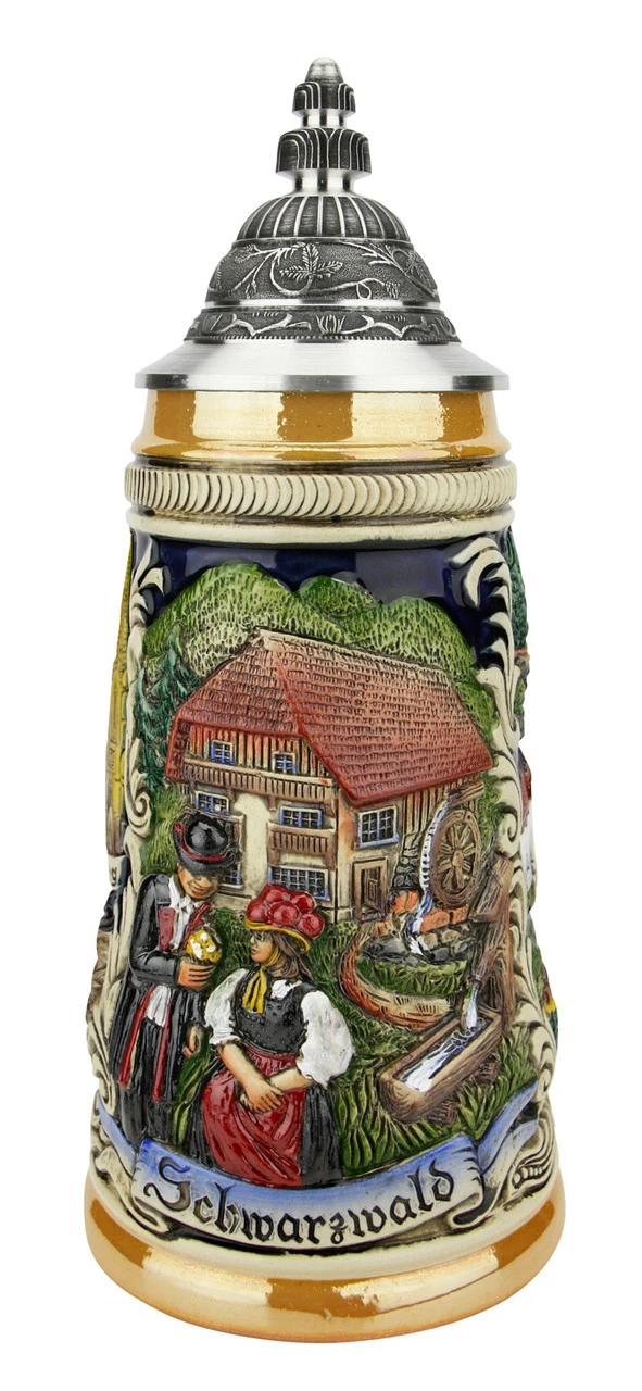 Schwarzwald Black Forest German Beer Stein -German Wine Glass Shop Schwarzwald Black Forest German Beer Stein ZB1749996 FNT SM 49776.1618343308