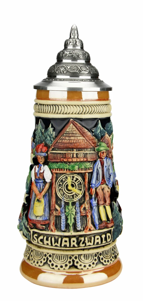 Schwarzwald Cuckoo Clock Beer Stein | 0.25 Liter -German Wine Glass Shop Schwarzwald Cuckoo Clock Beer Stein 0.25 Liter K307SWD 025 FNT SM 70689.1582573404