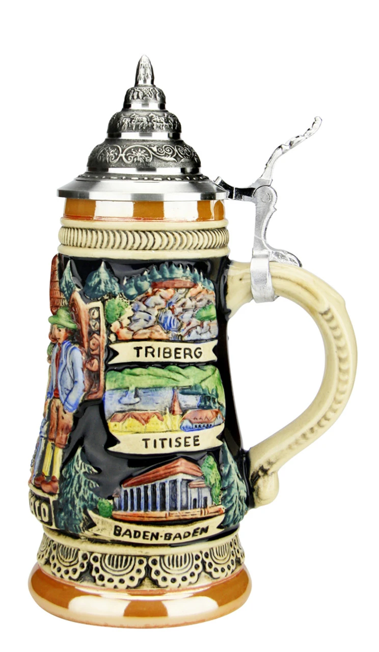 Schwarzwald Cuckoo Clock Beer Stein | 0.25 Liter -German Wine Glass Shop Schwarzwald Cuckoo Clock Beer Stein 0.25 Liter K307SWD 025 RS SM 87352.1582573228
