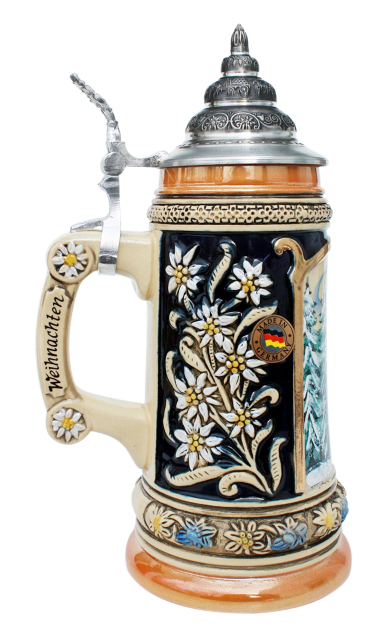 Silent Night Chapel Christmas Beer Stein -German Wine Glass Shop Silent Night Stille Nacht Chapel Christmas Beer Stein K713EHSN LS SM 69039.1507299579