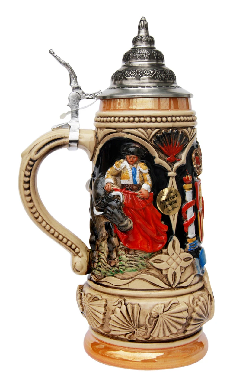 Spain Beer Stein Spain Beer Stein -German Wine Glass Shop Spain Beer Stein K393SP LS SM 89362.1423163472