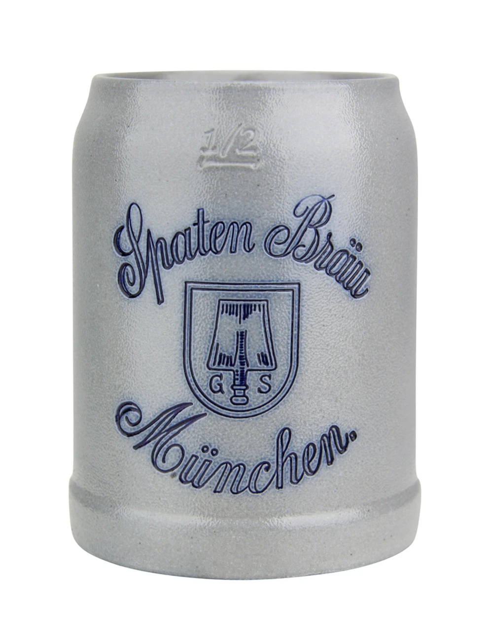Spaten Brau Brewery 0.5 Liter Salt Glaze Stoneware Beer Mug -German Wine Glass Shop Spaten Brau Munich Brewery 0.5 Liter Salt Glaze Stoneware Beer Mug MS8624 FNT SM 67267.1522704266