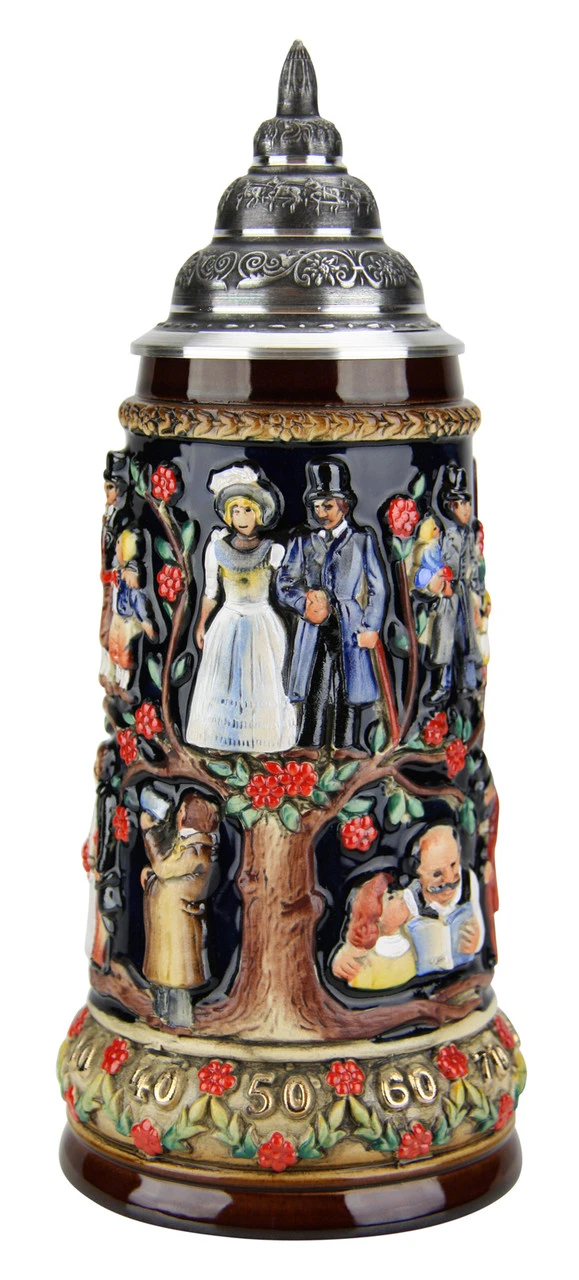 Stein of Life Wedding Beer Stein Stein Of Life Wedding Beer Stein -German Wine Glass Shop Stein of Life Wedding Beer Stein K1026 FNT SM 30593.1494353526