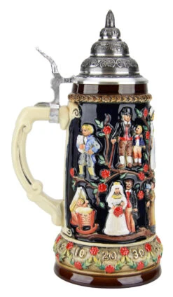 Stein Of Life Wedding Beer Stein 4 Stein Of Life Wedding Beer Stein -German Wine Glass Shop Stein of Life Wedding Beer Stein K1026 LS SM 57522.1494353723