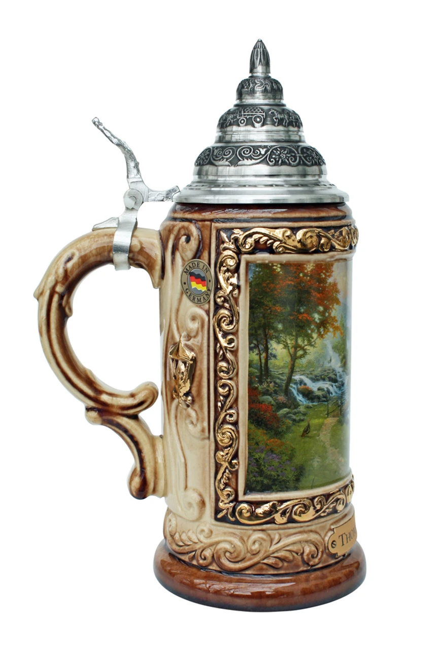 Thomas Kinkade Mountain Paradise Beer Stein Thomas Kinkade Mountain Paradise Beer Stein -German Wine Glass Shop Thomas Kinkade Mountain Paradise Beer Stein K7703 LS SM 15579.1401732347