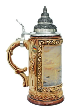 Thomas Kinkade Serenity Cove Beer Stein -German Wine Glass Shop Thomas Kinkade Serenity Cove Beer Stein K7702 LS SM 06345.1401732382