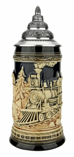 Train Beer Stein | Antique Style