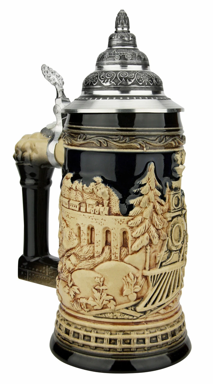 Train Beer Stein | Antique Style Train Beer Stein | Antique Style -German Wine Glass Shop Train Beer Stein Antique Style K940EZ LA SM 96928.1631571572