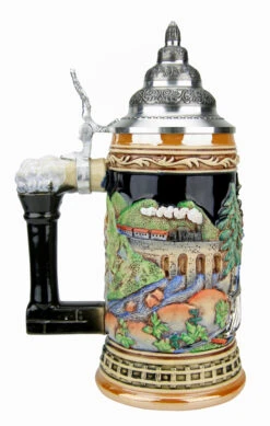 Train Beer Stein -German Wine Glass Shop Train Beer Stein K940 LS SM 75730.1495575261