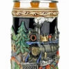 Train Beer Stein With Pewter Train Figurine Lid