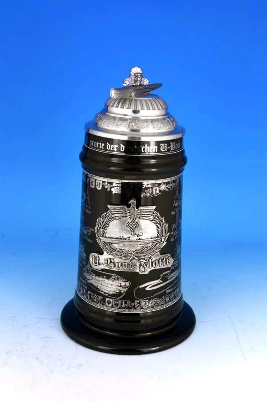 U-Boat Historic Beer Stein U-Boat Historic Beer Stein -German Wine Glass Shop U Boat Historic Beer Stein 6309 48056.1300627862