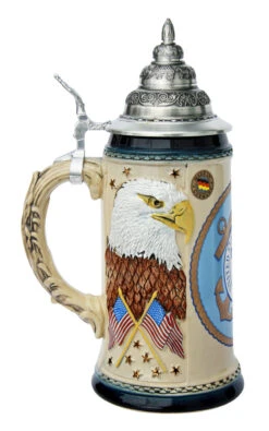 US Coast Guard Beer Stein -German Wine Glass Shop US Coast Guard Beer Stein K727CG LS SM 61854.1401399454
