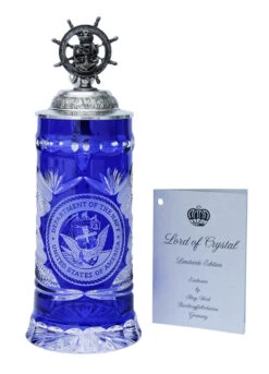 US Navy Lord Of Crystal Beer Stein -German Wine Glass Shop US Navy Lord of Crystal Beer Stein K6003N LE Card SM 57299.1399047702