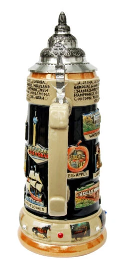 United States Panorama Beer Stein -German Wine Glass Shop United States Panorama Beer Stein K309US Back SM 75987.1446647860