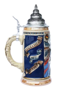 US Navy Eagle Of Freedom Beer Stein -German Wine Glass Shop United We Stand Beer Stein K728 LS SM 27570.1401399619