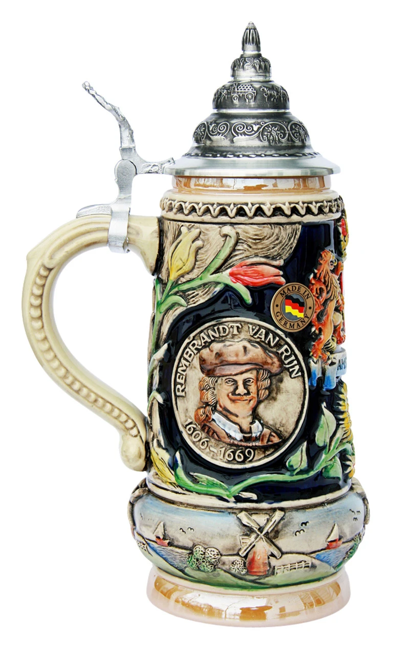 Van Gogh And Rembrandt Artist Beer Stein -German Wine Glass Shop Van Gogh and Rembrandt Artist Beer Stein K10191 LS SM 91083.1395850690