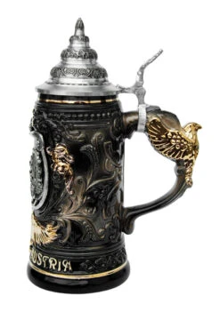 Vienna Eagle Handle Beer Stein 0.4 Liter -German Wine Glass Shop Vienna Austria Beer Stein 0.4 Liter K430SZAHV RS SM 73476.1431538793